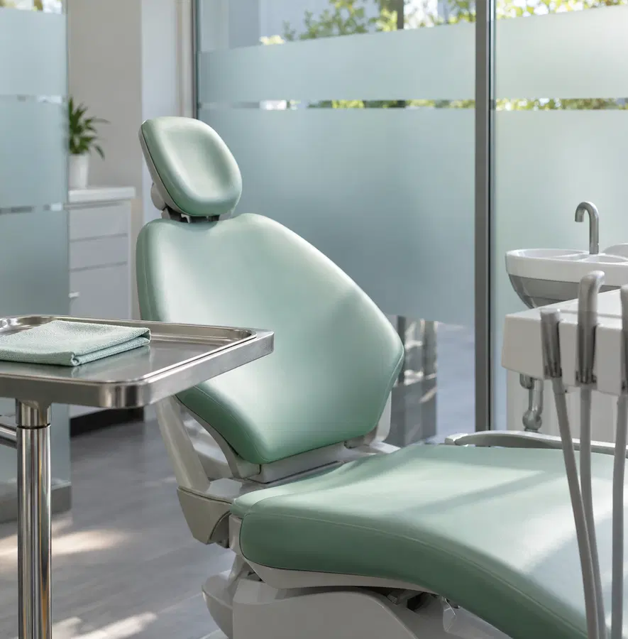 Illustration of dental practices equipment and workspace
